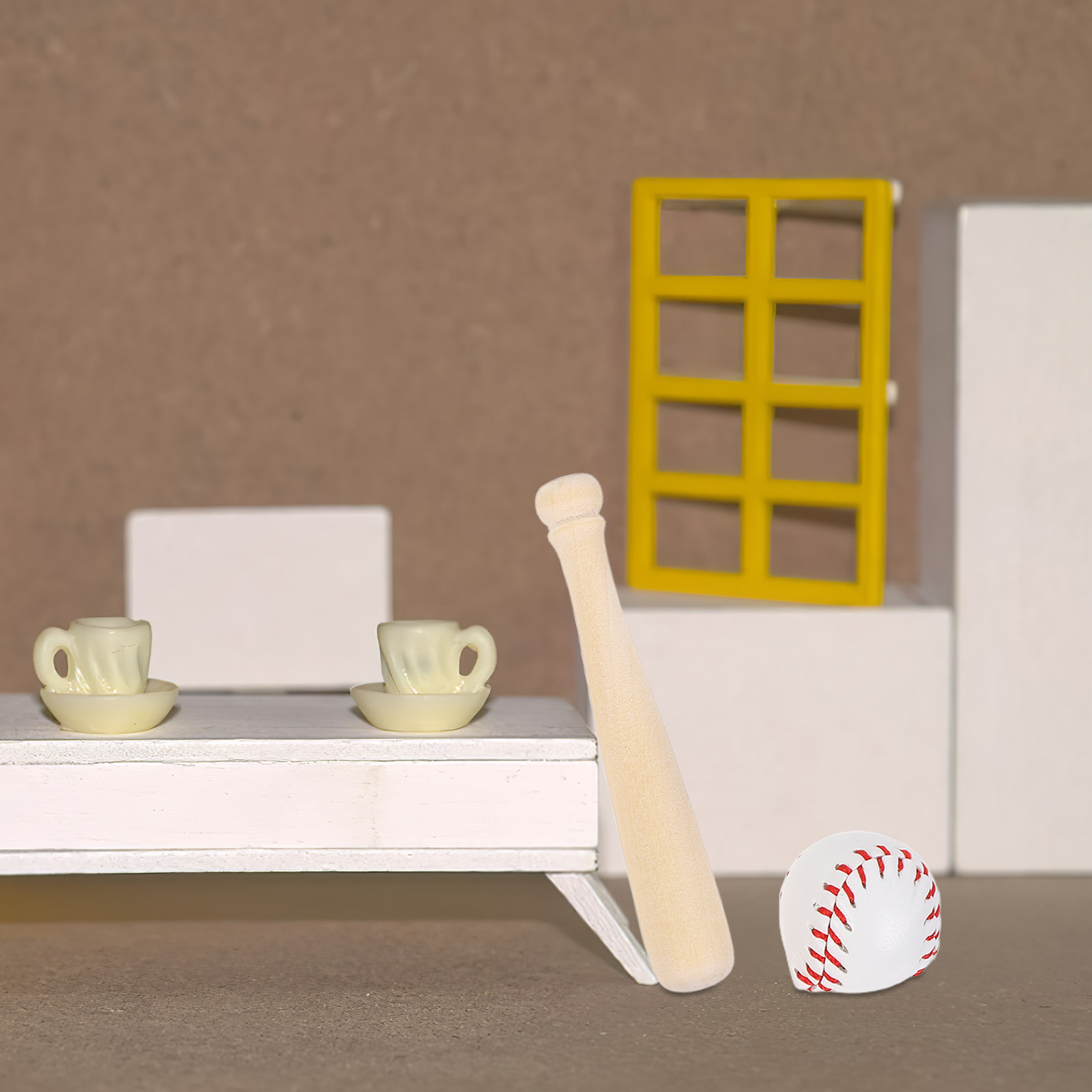 2 Sets Miniatur-Baseballschläg – Sports Equipment Bat Bewertung und Preis