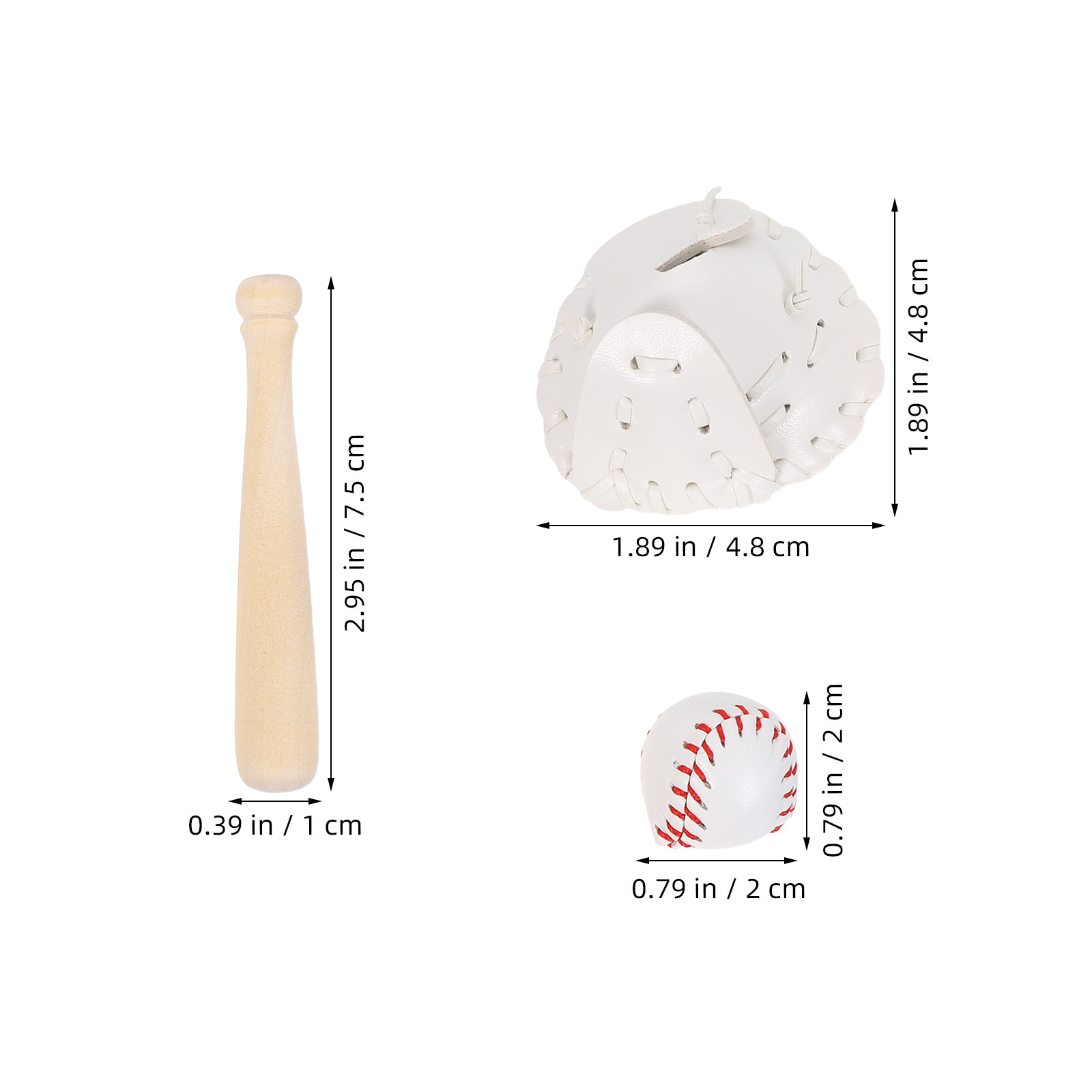 2 Sets Miniatur-Baseballschläg – Sports Equipment Bat Bewertung und Preis